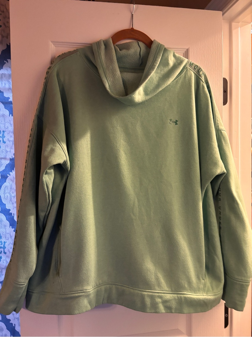 Under Armour 
 Mint Green Cowl Neck Pullover